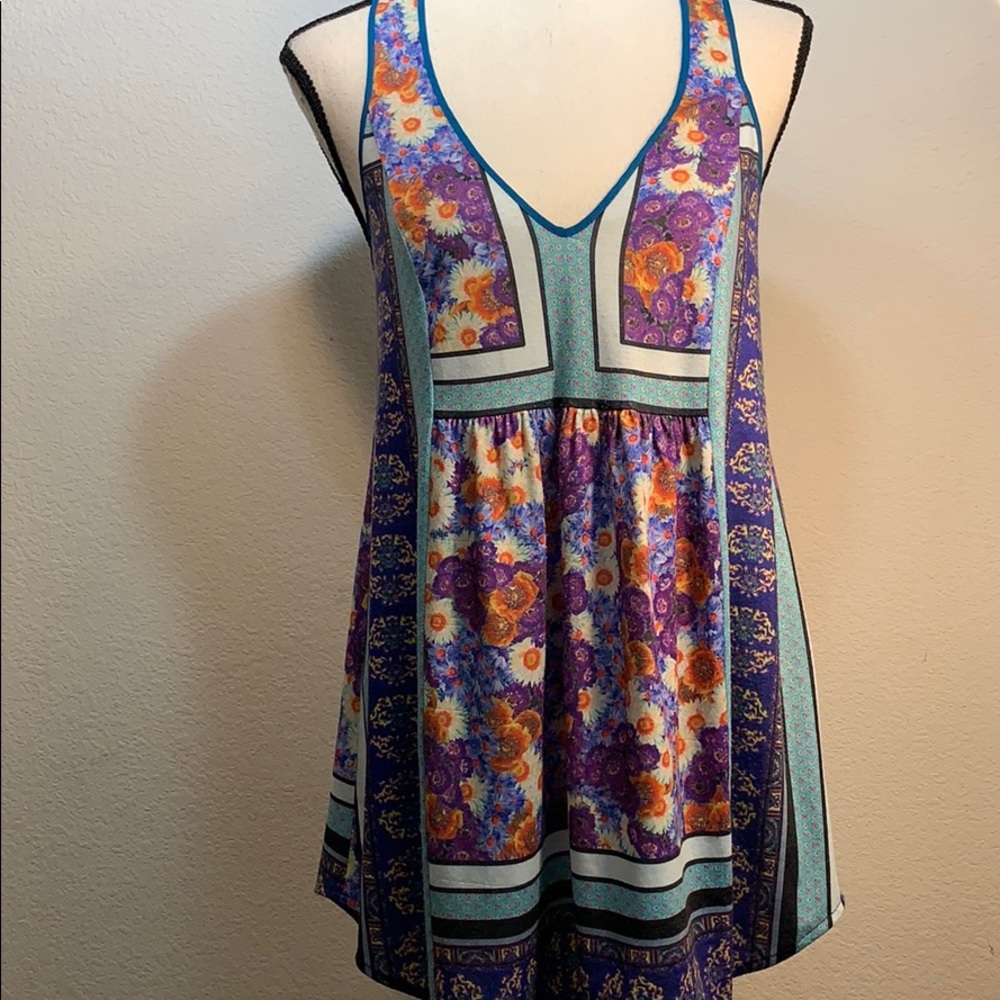 Anthropologie Dream Daily floral tank top